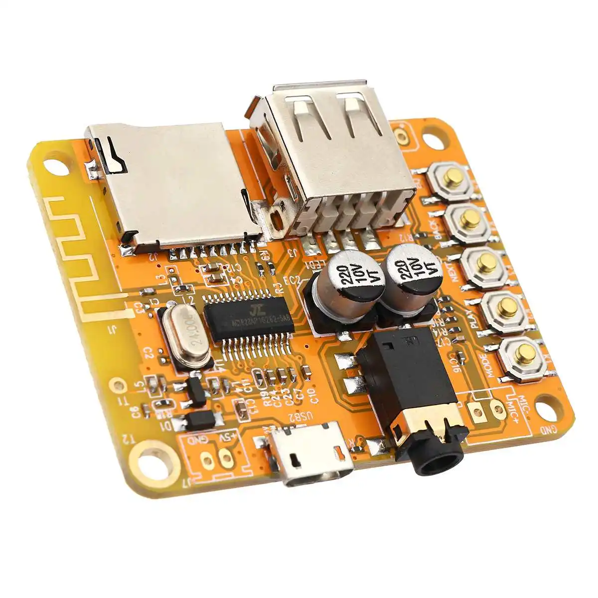 

USB Wireless bluetooth Audio Receiver Board Audio Speaker Receiver Module Stereo Amplifier Board Parts Circuit Replacement