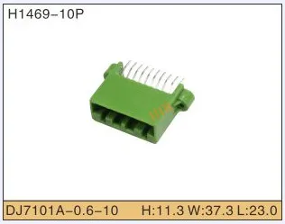 

5set 10P Automobile Waterproof Automotive Line Terminal Auto Wire Terminals Electrical 10 Pin Connectors Dj7101a-0.6-10