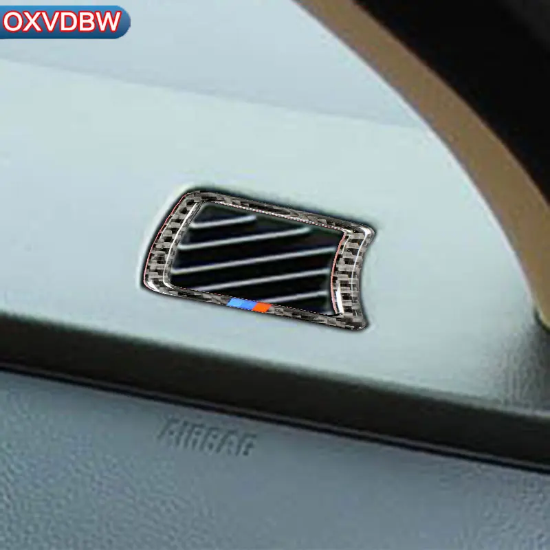 

Carbon Fiber Interior Trim frame instrument panel air outlet Car Styling Stickers For BMW e60 5 series 2004-2010 accessories