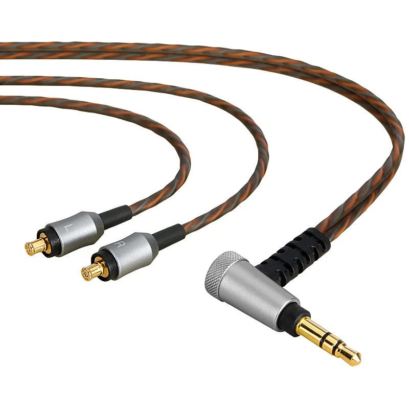 Earmax 213A кабель для наушников 3 5 мм разъем OCC с серебряным покрытием провод HIFI аудио