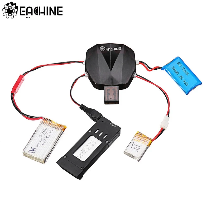 AOKoda CX405 4CH Micro USB Battery Charger For 1S Lipo LiHV Battery RC FPV Quad