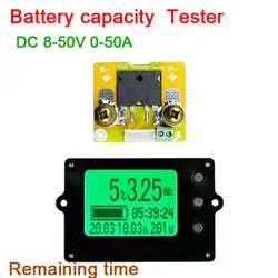 Индикатор емкости аккумулятора DC 50 В в 50A напряжение/ток В/В мощность/Время зарядки Monitor Meter Lithium/свинцово-кислотный 12 В 24 В 36 В