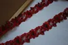 5CM Wide Red Mesh Fabric Flowers Embroidered Lace Edge Trim Ribbon Applique Guipure DIY Curtains Dress Clothing Sewing Decor ► Photo 3/5