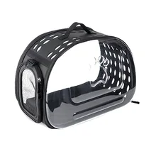 Портативный прозрачный рюкзак для переноски кошек, собак, сумка для переноски, сумка для путешествий на открытом воздухе, сумка-посылка на плечо, складная дышащая сумка