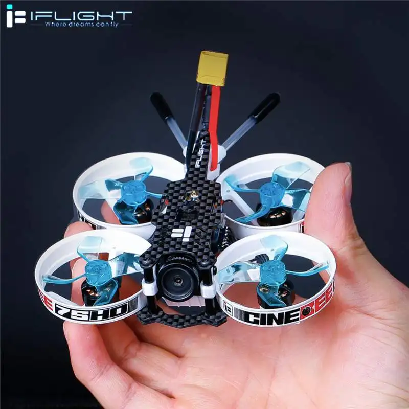 Гоночный Дрон iFlight CineBee 75HD 2S Whoop RC FPV с sucex mirco F4 12A 200mW Turtle V2 HD PNP BNF