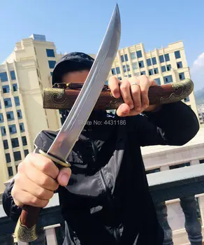 

Rosewood Saya Chinese KungFu Broadsword Sword Sabre Han Tang Dao Jian Sharp T1095 High Carbon Steel Blade Handmade Knife