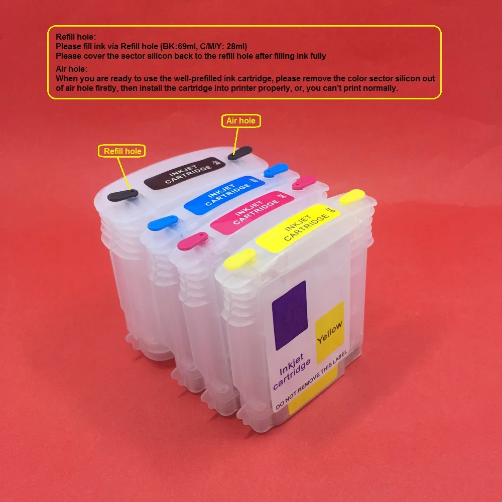 Yotat Refillable Ink Cartridge 940 For Hp940 Hp 940xl Officejet Pro