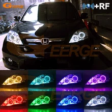Для HONDA CR-V CRV 2007 2008 2009 2010 2011 проектор фары RF Bluetooth контроллер многоцветные RGB светодиодные глаза ангела комплект
