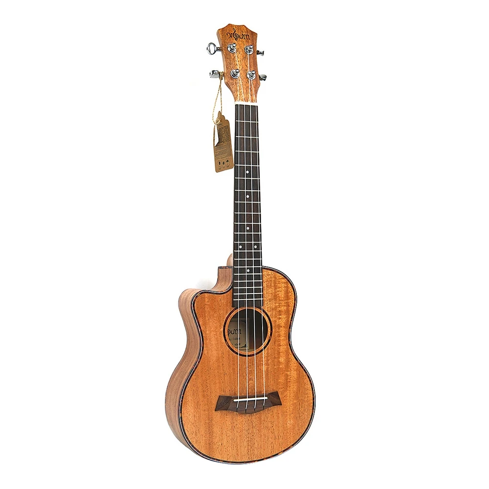 Tenor Acoustic 26 дюймов Гавайские гитары 4 струны для путешествий дерево красное