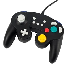 EXLENE проводной usb-контроллер джойстик Нинтендо переключатель, GameCube Стиль, аудио, Turbo, гул, движения Управление, черный