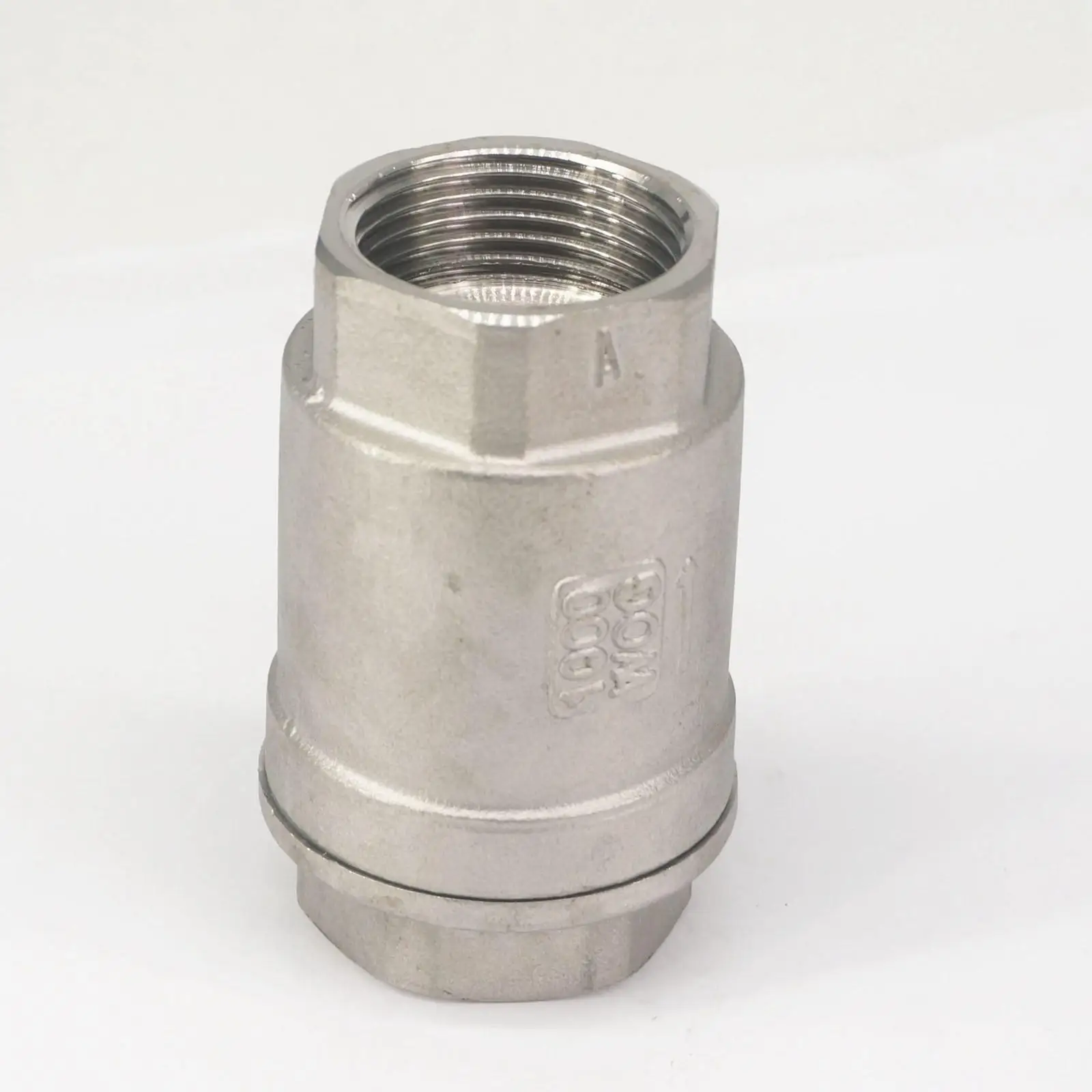 DN25 " BSP внутренняя резьба 304 Нержавеющая сталь встроенный пружинный клапан обратный одноходовой клапан 229 фунтов на квадратный дюйм