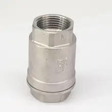 DN25 " BSP внутренняя резьба 304 Нержавеющая сталь встроенный пружинный клапан обратный одноходовой клапан 229 фунтов на квадратный дюйм