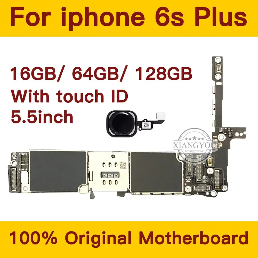 16 Гб/64 Гб/128 ГБ для iphone 6s Plus материнская плата с сенсорным идентификатором