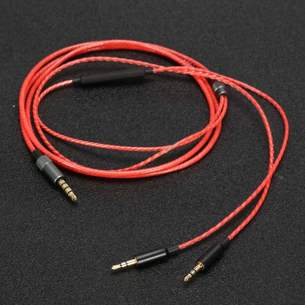  CLAITE 1.2 m Alla Flessione di Ricambio Cavo Audio Con Il Mic Per Il Sol Republic Master Tracks HD 
