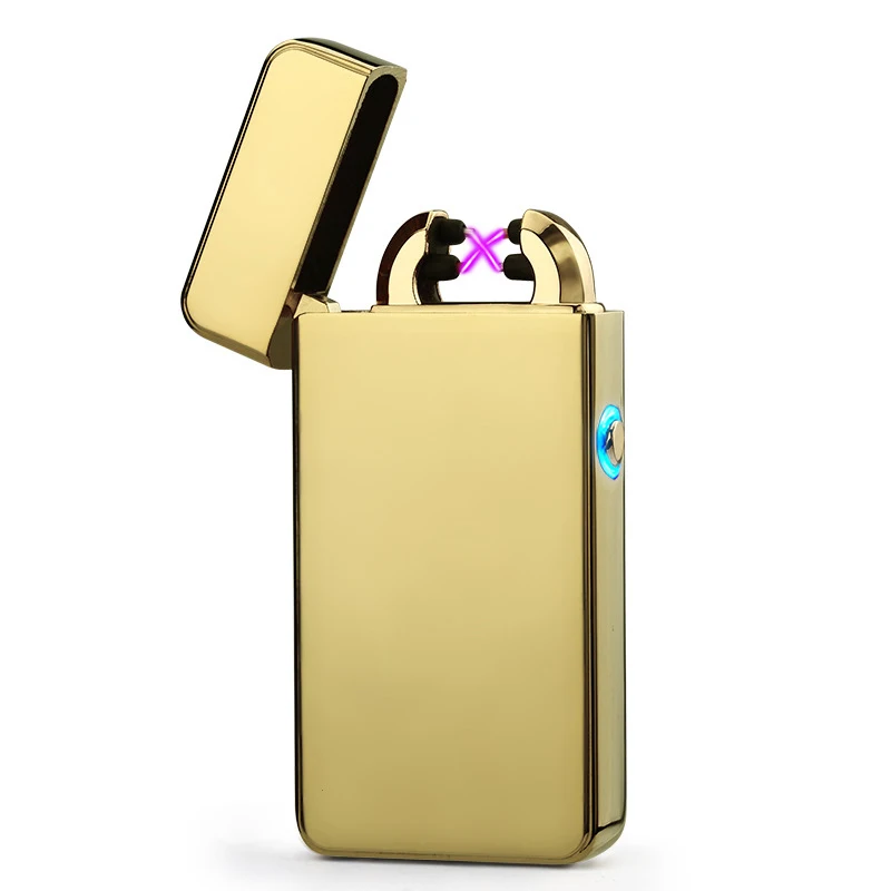 Акция! Новая Металлическая USB перезаряжаемая Зажигалка беспламенная электронная