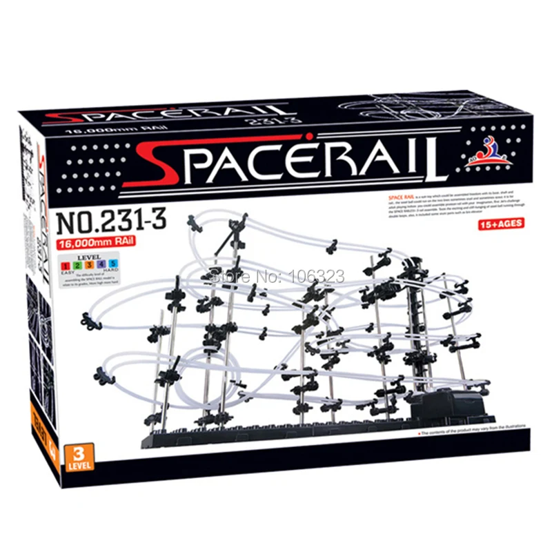 231 3 игрушек Roller Coaster космос уровень Space Warp Spacerail Drive космический челнок развивающие