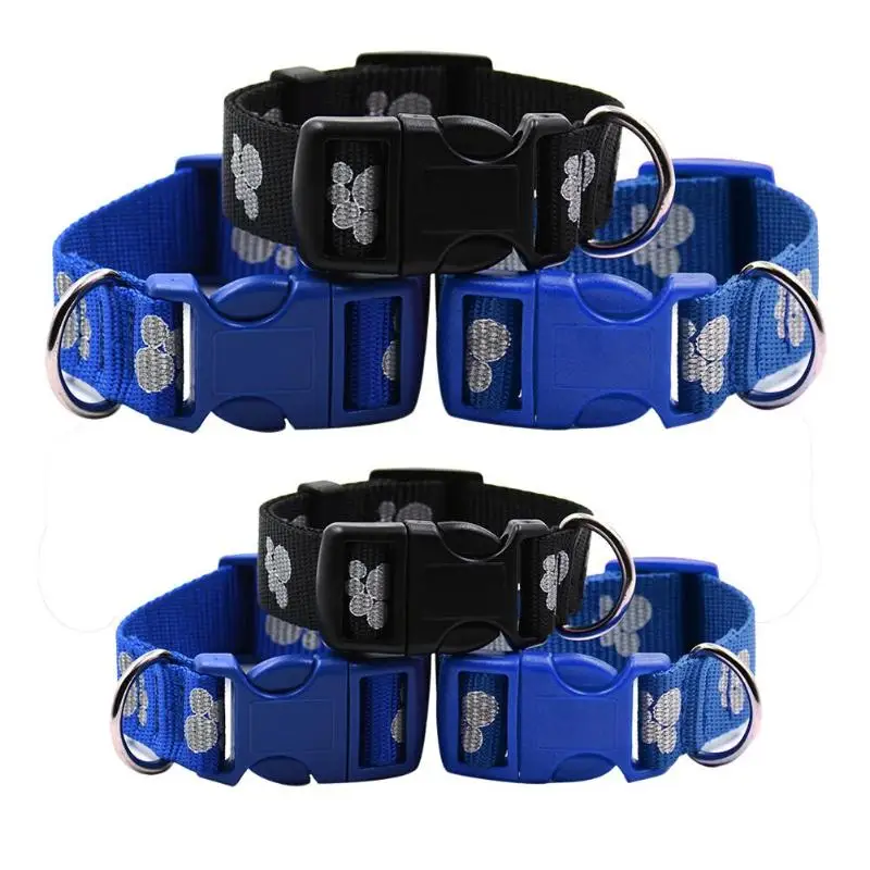 

Dog Collars Dog Pet Cat Puppy Nylon Collar Neck Buckle Adjustable Buckle
