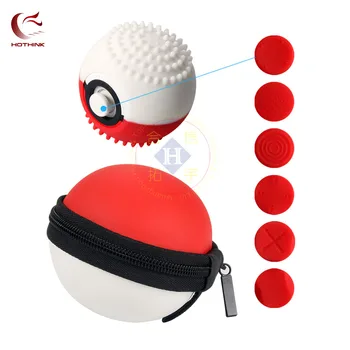 

HOTHINK 8in1 EVA Hard bag Protective silicone case Thumb Joystick Cap for Nintendo Switch Poke Ball plus Controller for Pokemon