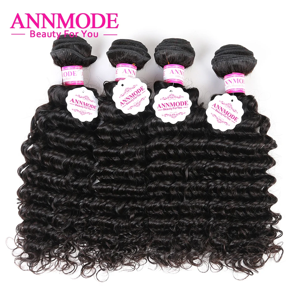 Inaidan Deep Wave Weave Bundles 100% Human Hair 8-28 inch Remy Hair Extensions Free Shipping Annmode