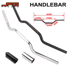 Мотоцикл 25 мм " Руль с рукояткой для Harley HONDA YAMAHA Sportster FLHR FLTR XL 883 1200 Chopper Bobber