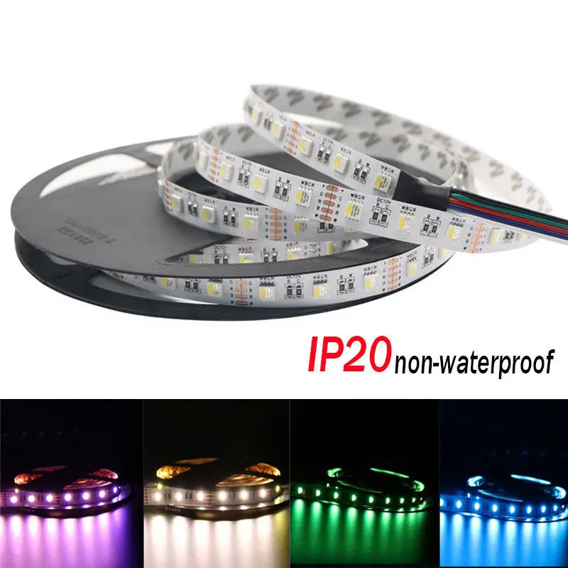 Новая светодиодная лента 4 в 1 RGBW 5050 DC12V/24 V Гибкая Светодиодная лампа RGB + белый/RGB