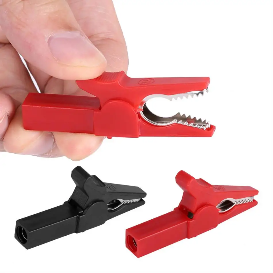 Crocodile Clip Full Insulated Alligator Clips 55mm Test Clip Car