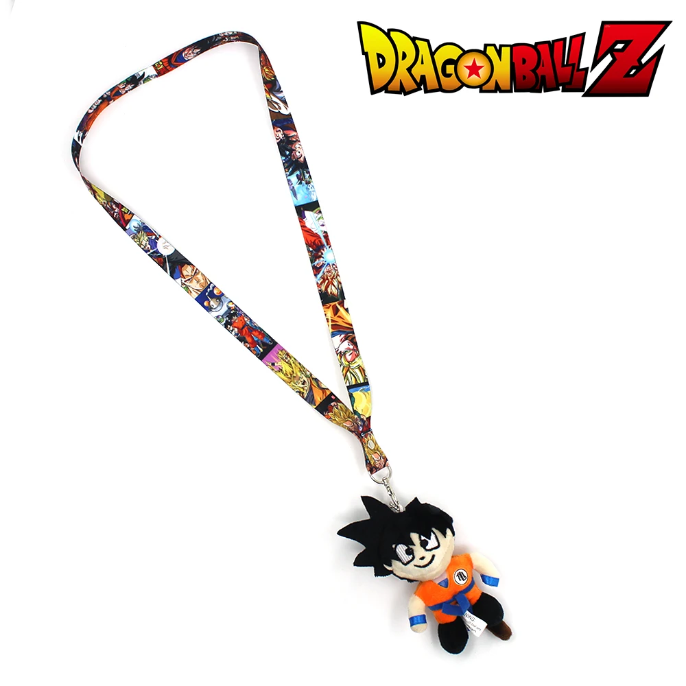 

FINETOYS Anime Dragon Ball Z Son Goku Plush Pendants Cell Phone Rope Strap Lanyard Charm Cords Lariat Clip Lanyards Keychain Toy