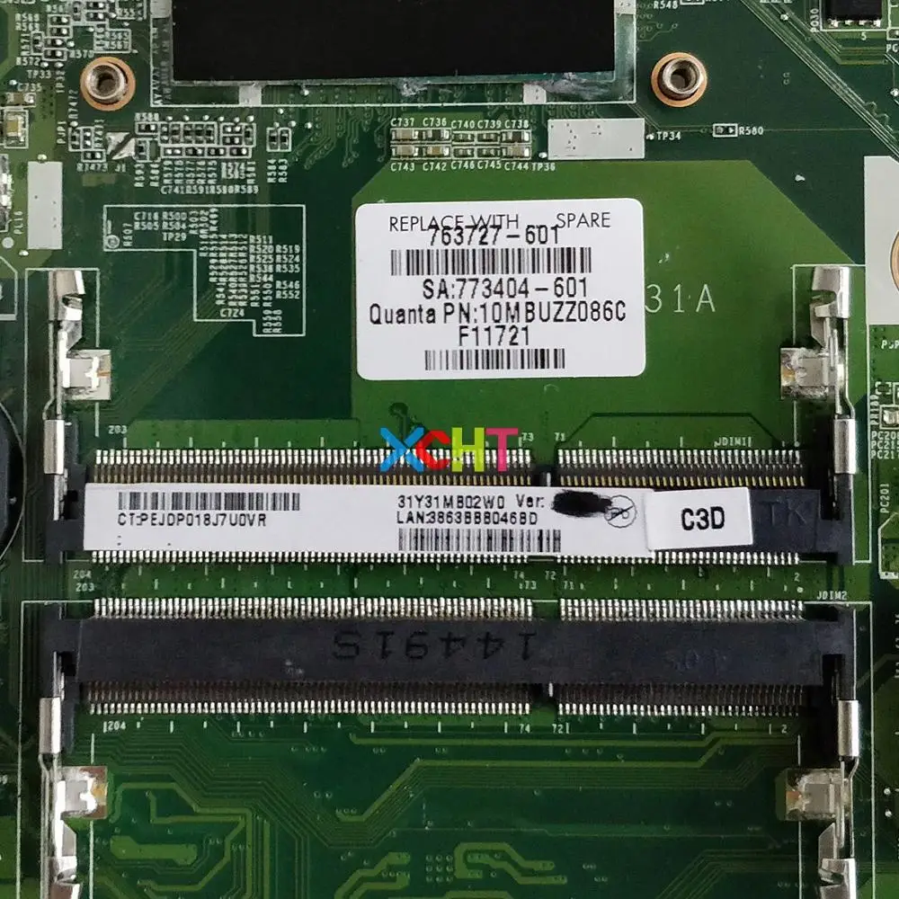  763727-601 763727-001 763727-501 DAY31AMB6C0 w 850M/4GB w i7-4510U for HP 17T-K000 17-K Series Note