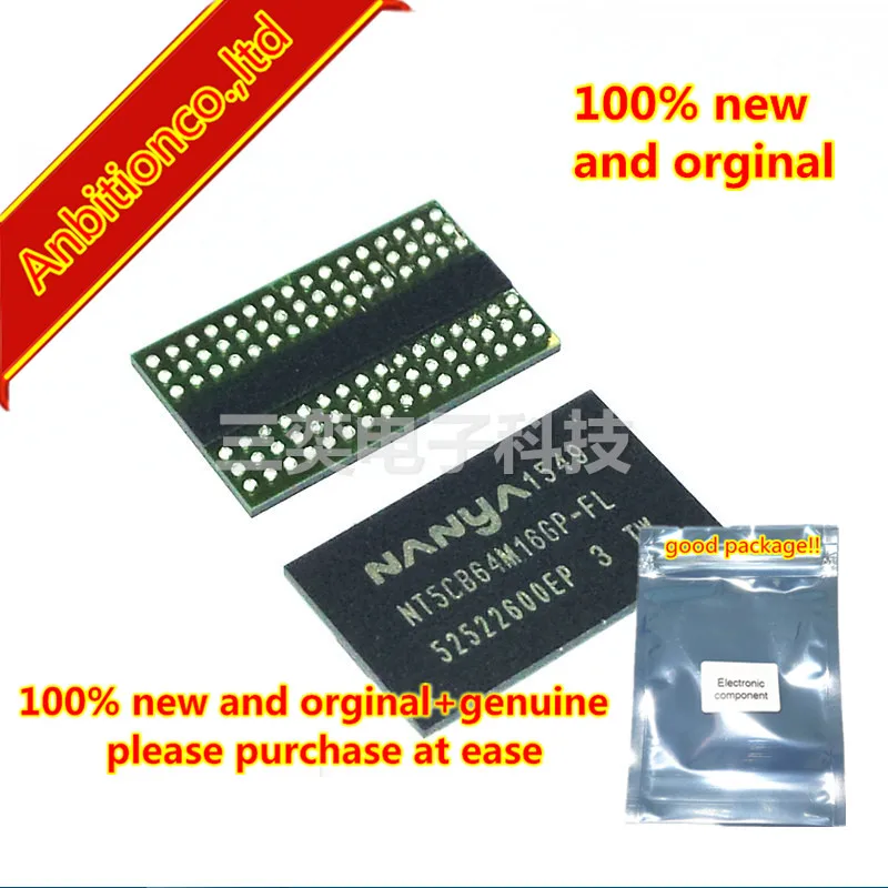 

10pcs 100% new and orginal NT5CB64M16GP-FL BGA-96 Bead Memory Chip in stock