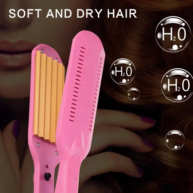 

Temperature Control Corrugated Curling Hair Straightener Crimper Fluffy Small Waves Hair Curlers Curling Irons Styling Tools