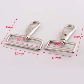 

5pcs/lot Top Quality alloy Bag Clasps Lobster Swivel Trigger Clips Snap Hook For 38/50mm Strap webbing For DIY Accessories