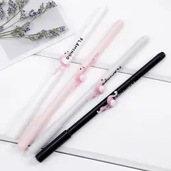 0,5 мм Kawaii Фламинго гель черные чернила для ручки обычные ручки для детей девушки Подарочная Корейская Канцелярия школы письменная работа в