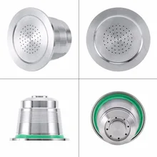 Бытовые многоразовые капсулы Nespresso, кофейные капсулы из нержавеющей стали, совместимы с кофемашинами Nespresso