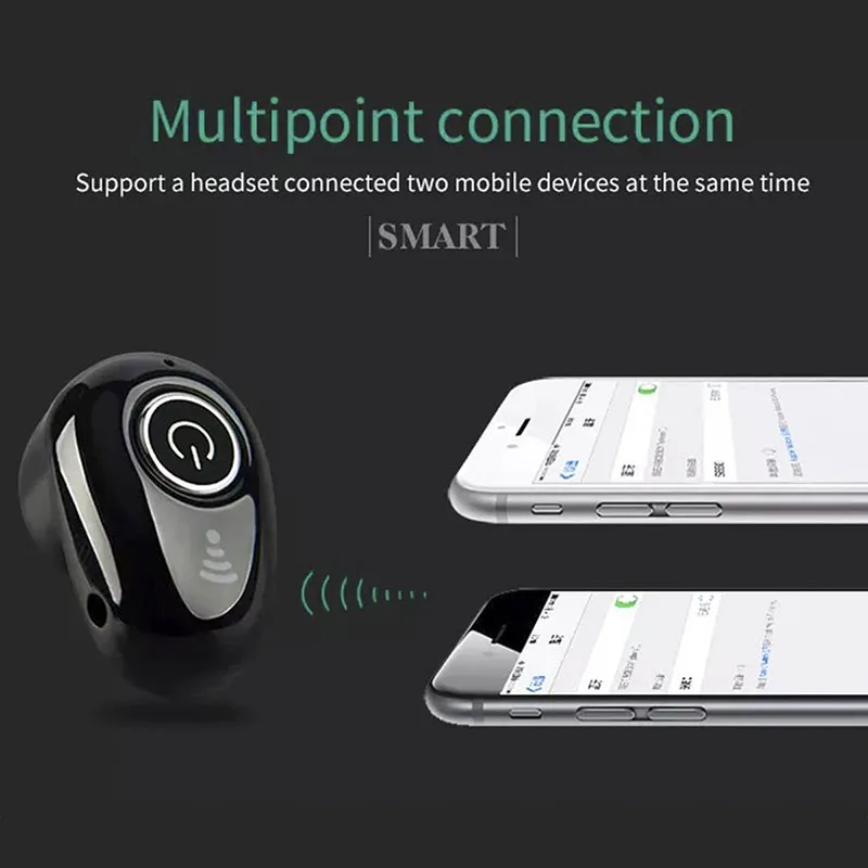 Мини Беспроводная гарнитура S650 Bluetooth наушники с шумоподавлением маленькие