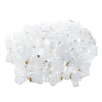 

RJ45 Connector Network Cable CAT5 Crimp Ends Plug x 100