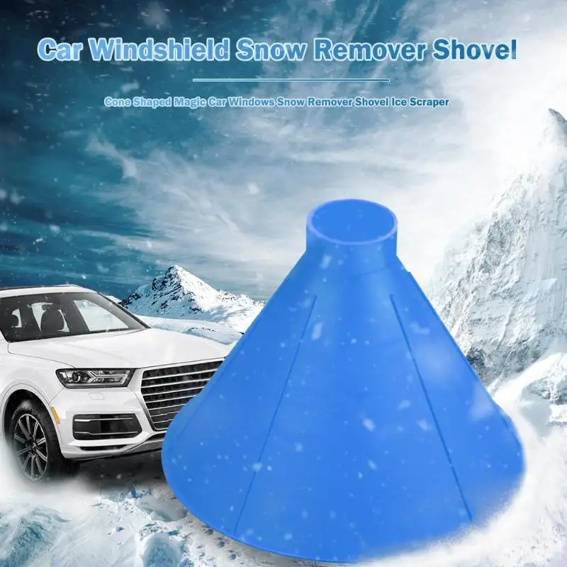 Magic Cone Shaped Ice Scraper Shovel Remover Outdoor Car Winter Window Windshield Snow Ice Shovel Removal Auto Cleaning Tools