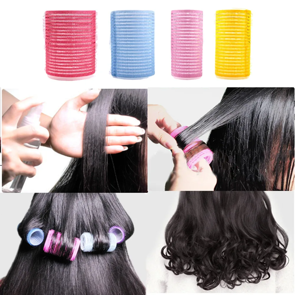 6PCS Hair Roller Hair Curling Bun Bendy Rollers DIY Magic Hair Makers Self-Adhesive Roller Curl Tools