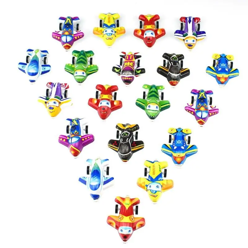 

Soft PVC Cartoon Pull Back Power Mini Airplane Toy Set Plane Model Birthday Gift Educational Toys for Kid Children