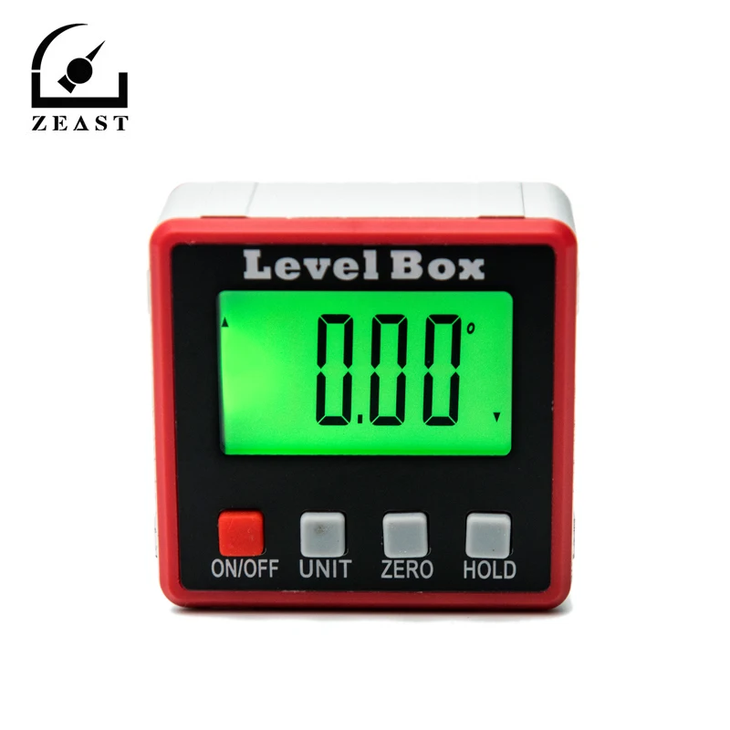  Mini Red Precision Digital Protractor Inclinometer Level Box Digital Angle Finder Bevel Box With Ma