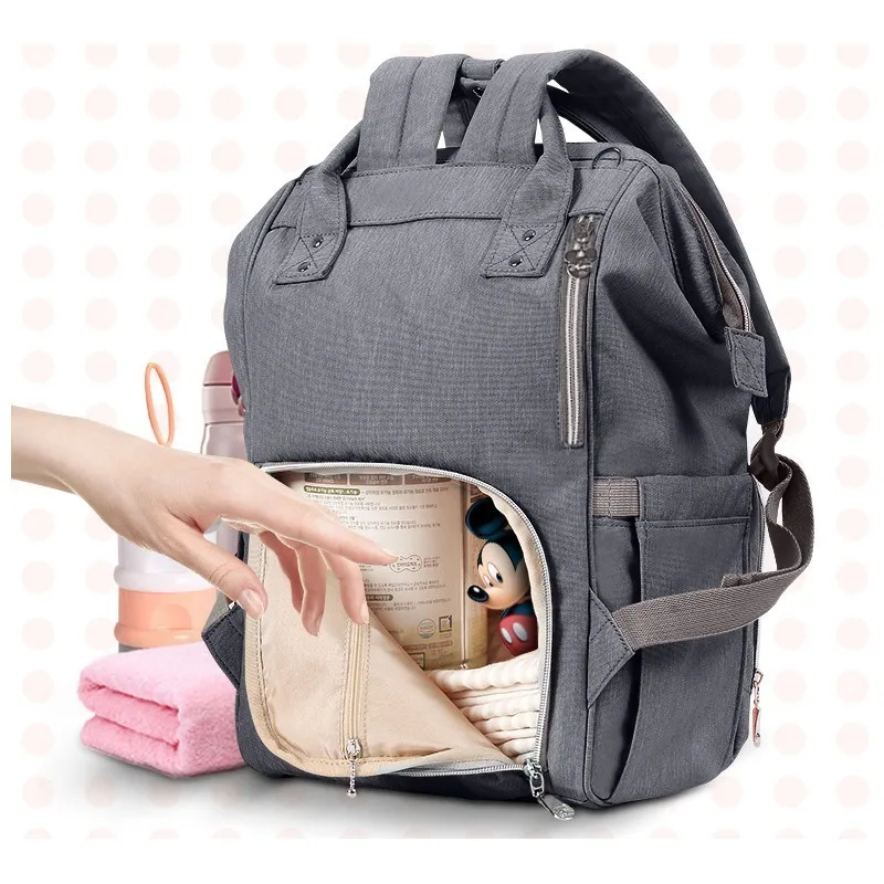 

Disney multi-function Mummy bag large capacity USB Bottle insulation pregnant women package anti-theft waterproof backpack