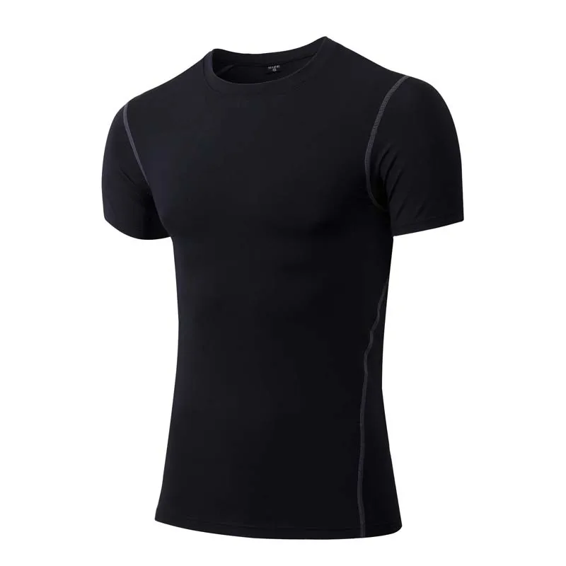 

Men Short Sleeve T-Shirts Basketball Running Shirt Mens Bodybuilding T-Shirts Elastic Wicking Men Short Sleeve