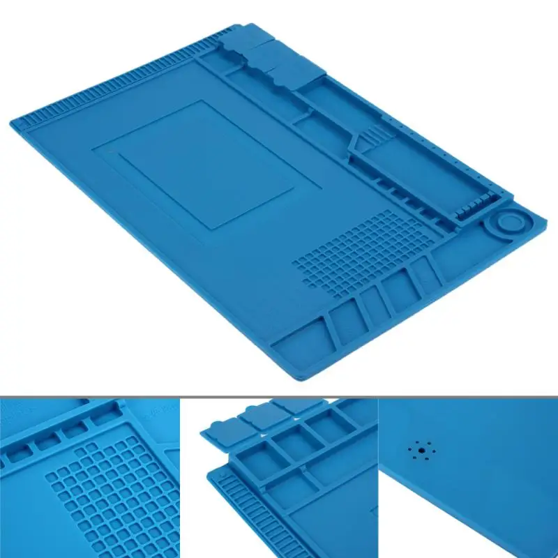 Heat Insulation Silicone Pad Repair Anti Static Desk Mat Work Platform Magnetic
