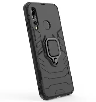 

50pcs/lot With Ring Stand 2 in 1 Hard Armor Case Plastic + TPU Cove For huawei P SMART Plus 2019 Enjoy 9S Honor 20lite 20i 10i