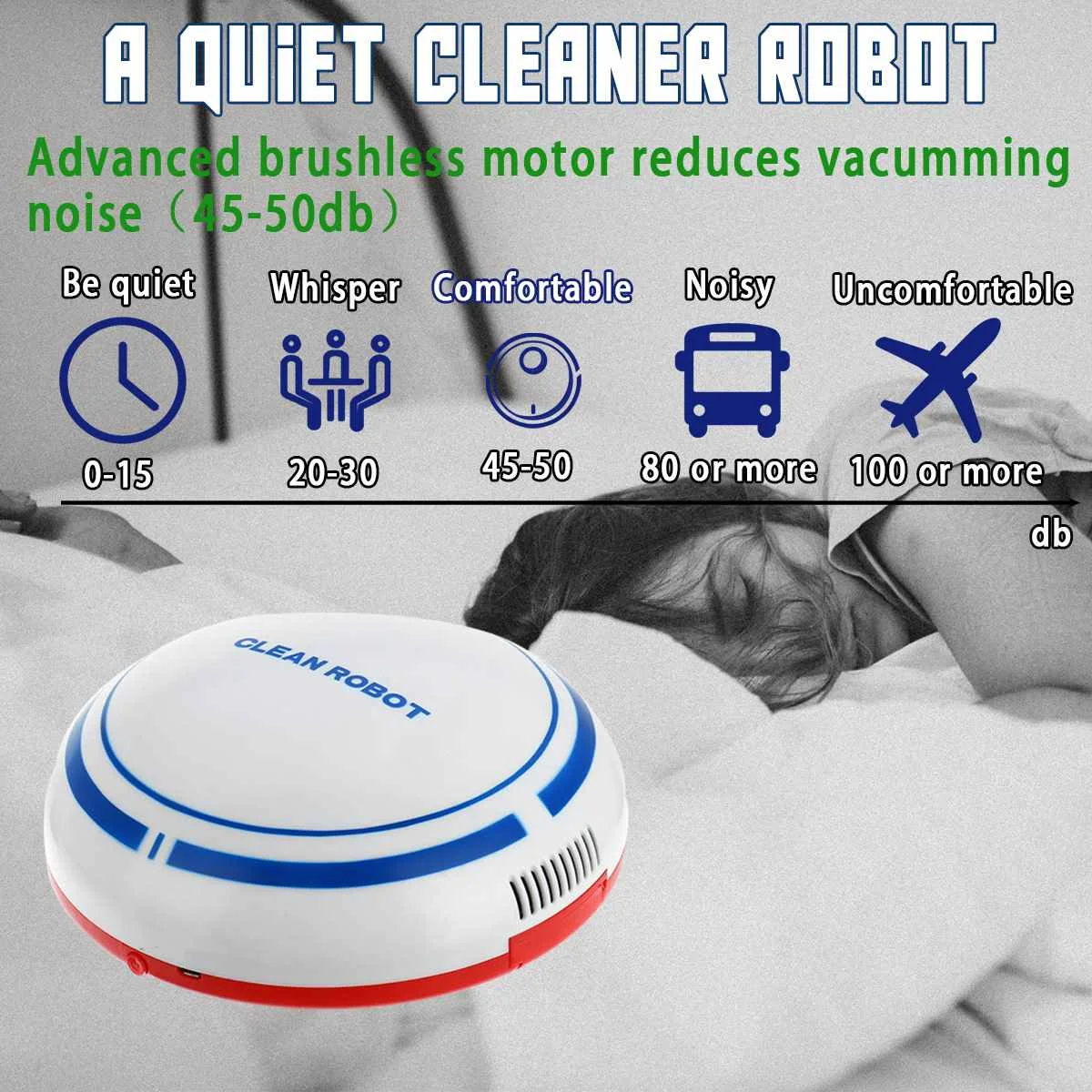

USB Rechargeable Vacuum Cleaner Smart Sweeping Robot Sweep Suction Mini Automatic Sweeping Machine Broom Household Sweeper Robot