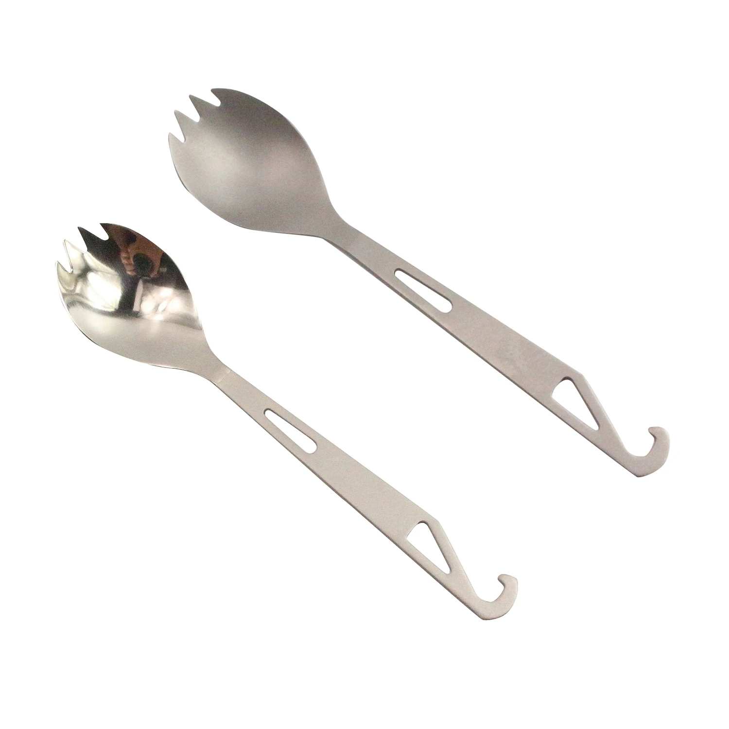 Multi-función de tenedor cuchara de Camping al aire libre vajilla portátil vajilla con abridor de botella de tenedor cuchara de titanio puro de Streng Multi-función de tenedor cuchara de Camping al aire libre vajilla portátil vajilla con abridor de botella de tenedor cuchara de titanio puro de Streng