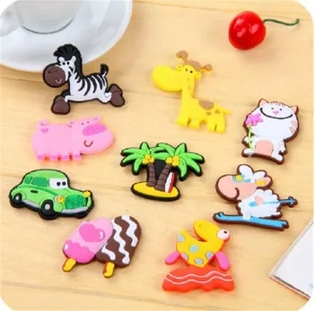 

New 500pcs Silicone Cartoon Animal fridge magnets whiteboard sticker Refrigerator Magnets Kids gifts Home Decoration