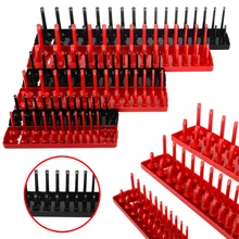 6 шт. многофункциональная розетка органайзер для шкафов инструмент для сбора 1/" 3/8" 1/" метрический SAE гнездо лоток держатель гаражный инструмент