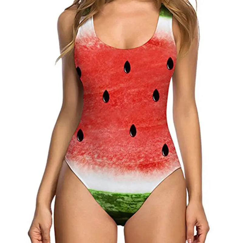 Bañador divertido de una pieza para hombre y mujer, Monokini con Espalda ropa de playa Sexy verano|Bodis| -