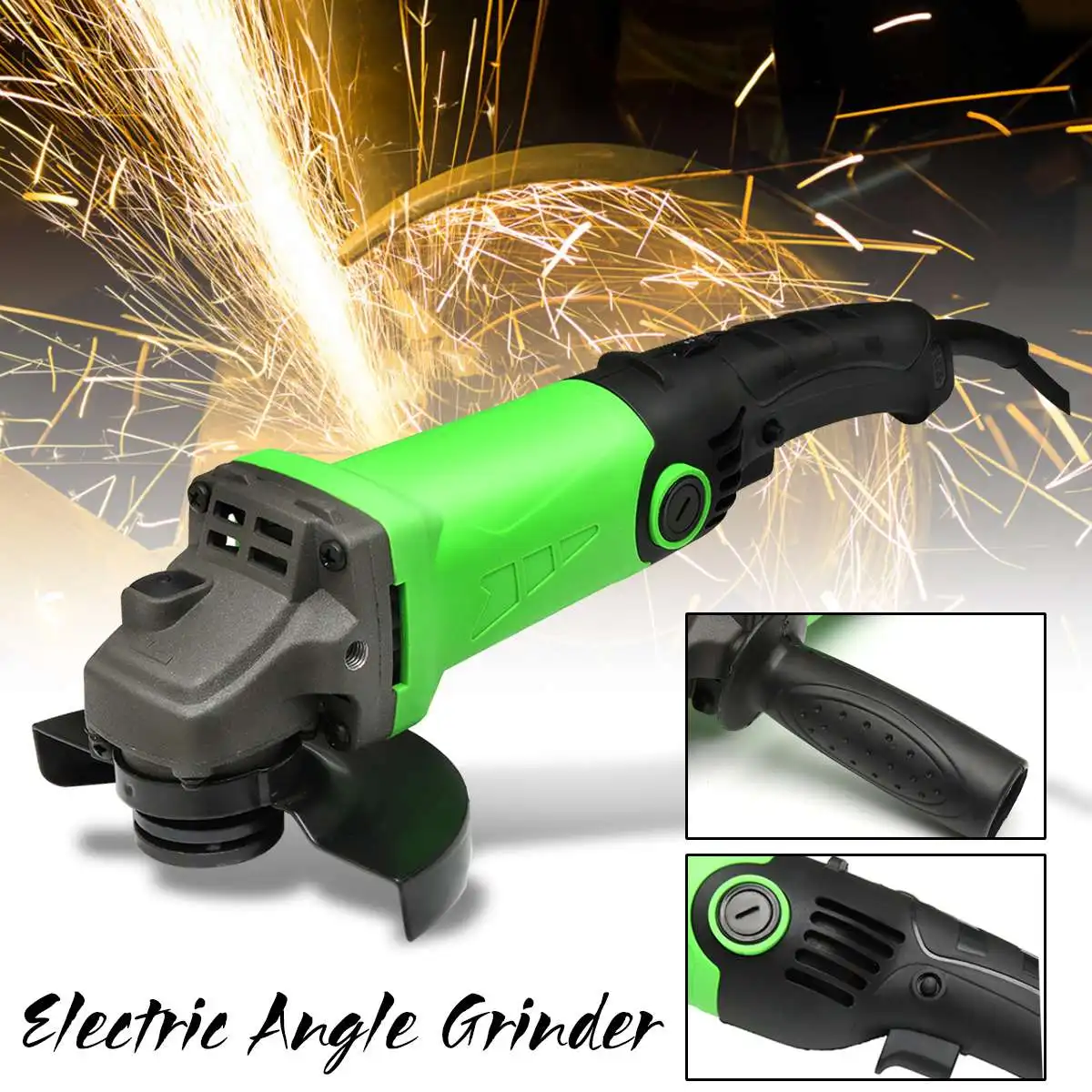 

1200W 220V Handheld Electric Angle Grinder Speed Regulating Grinding Machine for Metal Wood Polishing Cutting Tool