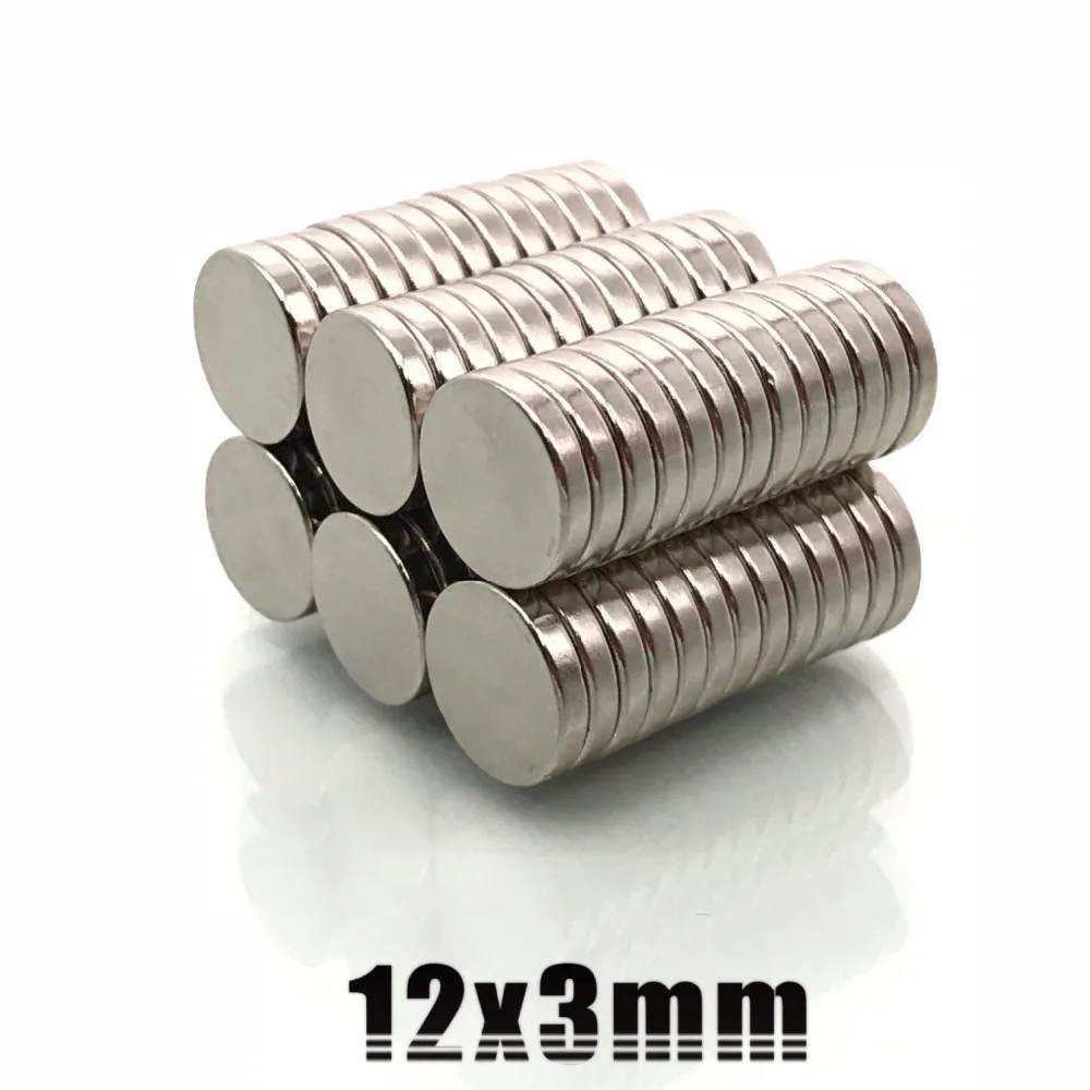 

20PCS 12mm x 3mm Super Strong Round Disc Magnets 12*3 12x3 Rare Earth Neodymium Magnet N52 12mm*3mm